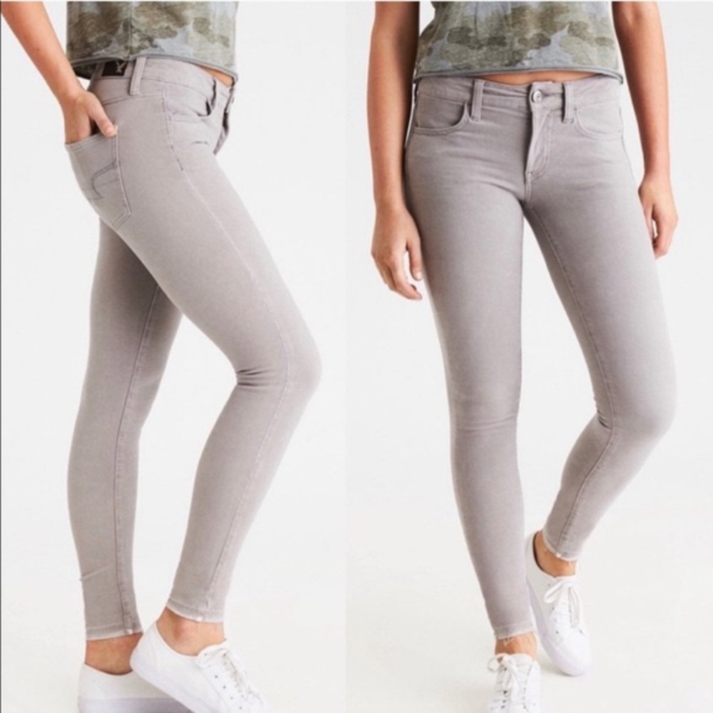 AE grey super stretch jeans!